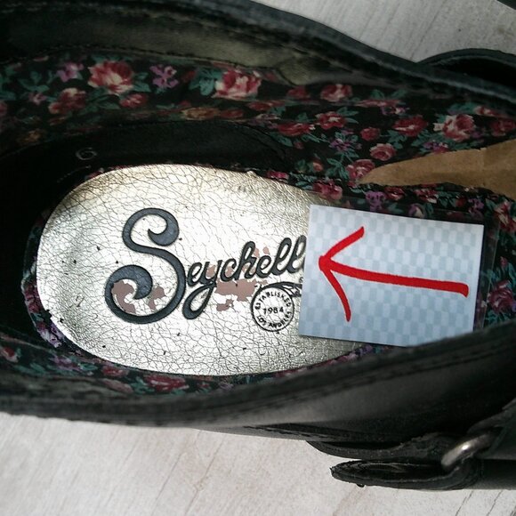 Seychelles Gothic Style Black Leather Heels Size 6 - Picture 8 of 10